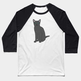 Russian Blue Baseball T-Shirt